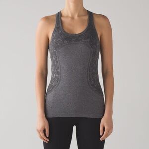 Lululemon Swiftly Tech Racerback- Heathered Black